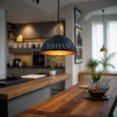 EART-41 30’luk Retro Siyah Avize