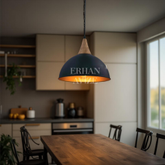 EART-41 30’luk Retro Siyah Avize