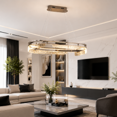 EASD-491-Y Modern LED Yemek Masası Avizesi – 90×40 cm