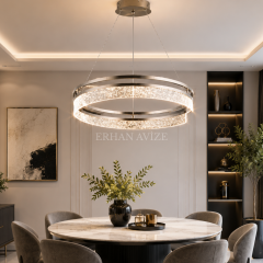 EASD-491 Yuvarlak Modern LED Avize – 60 cm