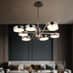 EASD-225 8’li Siyah LED Avize