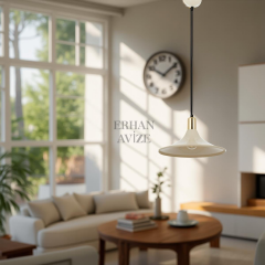 EART-59 33’lük Retro Beyaz Avize