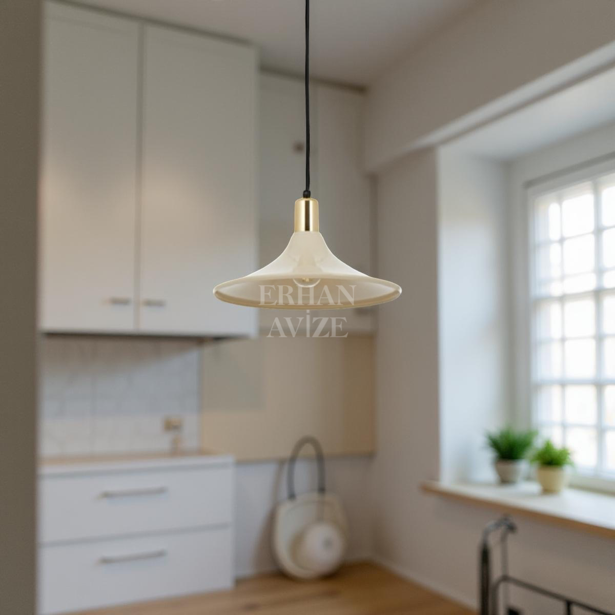 EART-59 33’lük Retro Beyaz Avize