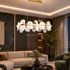 EASD-333 Yemek Masası Eskitme Modern LED Avize – 100 cm