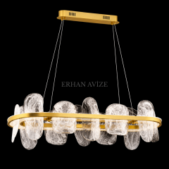 EASD-333 Yemek Masası Eskitme Modern LED Avize – 100 cm