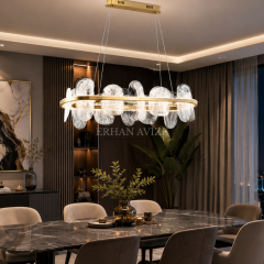 EASD-333 Yemek Masası Eskitme Modern LED Avize – 100 cm