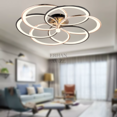 EASD-240 6’lı Plafonyer Siyah LED Avize