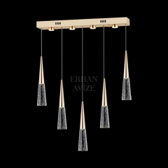 EAPV-151 YM 5’li Sıralı Gold LED Avize