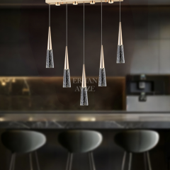 EAPV-151 YM 5’li Sıralı Gold LED Avize