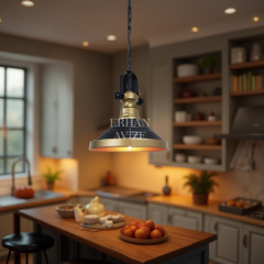 EART-62 30’luk Retro Siyah-Gold Avize