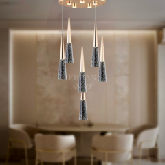 EAPV-151 6’lı Gold Sarkıt LED Avize