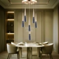 EAPV-151 6’lı Gold Sarkıt LED Avize