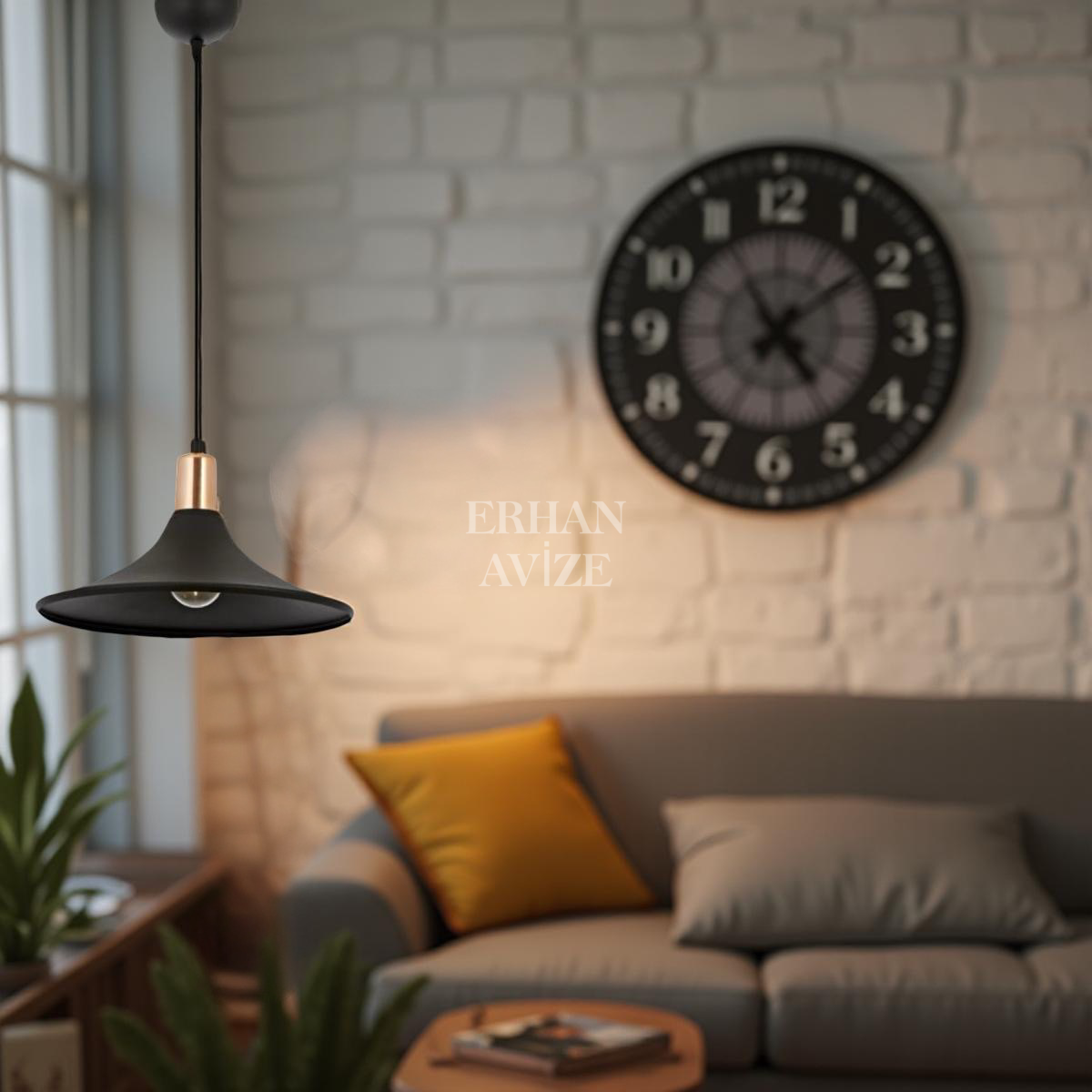 EART-60 33’lük Retro Siyah Avize