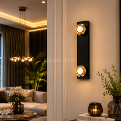 EASD-431 Modern Siyah Eskitme LED Aplik – 30 cm