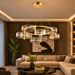 EASD-537 Yuvarlak Modern LED Avize – 80 cm