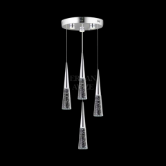 EAPV-151  4’lü Sarkıt Krom LED Avize