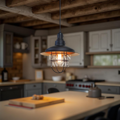 EART-67 30’luk Retro Siyah Avize