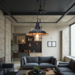 EART-67 30’luk Retro Siyah Avize