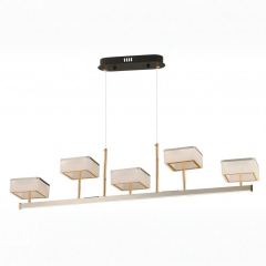 EASD-426 5’li Yemek Masası Modern LED Avize – 100 cm