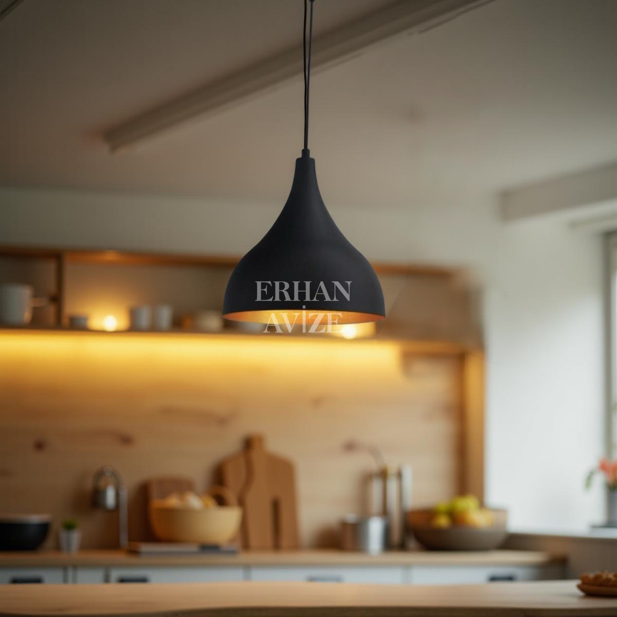 EART-73 27’lik Retro Siyah Avize