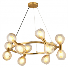 EADM-66 Yuvarlak Gold Modern Avize – 60 cm