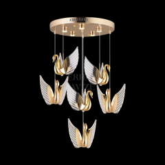 EAAD-84 6’lı Sarkıt Gold LED Avize