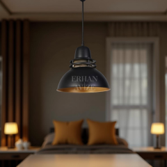 EART-76 30’luk Retro Siyah Avize