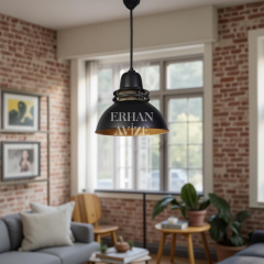 EART-76 30’luk Retro Siyah Avize