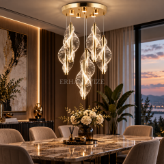 EASD-415 6’lı Gold Modern Sarkıt LED Avize