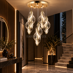 EASD-415 6’lı Gold Modern Sarkıt LED Avize