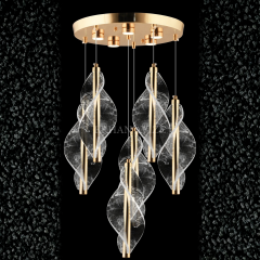 EASD-415 6’lı Gold Modern Sarkıt LED Avize