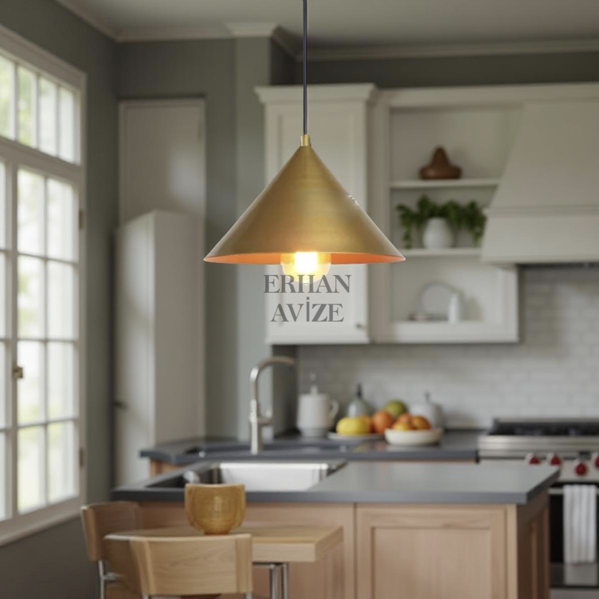 EART-79 25’lik Retro Satatik Gold Avize